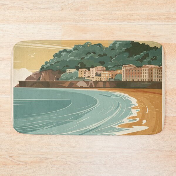 Item preview, San Sebastian Vintage Travel Poster designed and sold by TravelerRat.
