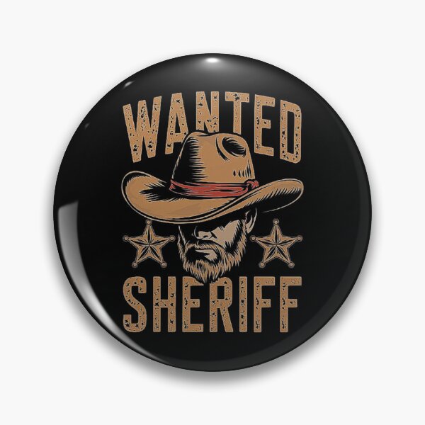 Item preview, Wanted Sheriff – Cowboy Hat and Star Western Graphic designed and sold by love3617.
