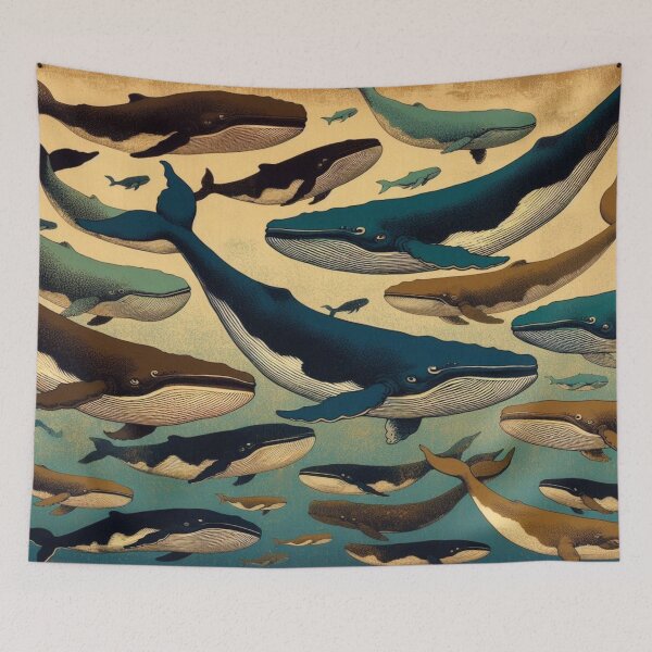 Item preview, whales designed and sold by Wildlife and marine life.