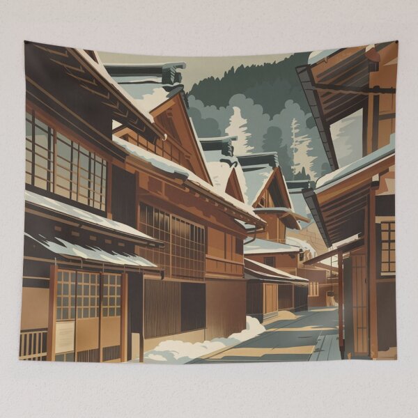 Item preview, Takayama Vintage Travel Poster designed and sold by TravelerRat.