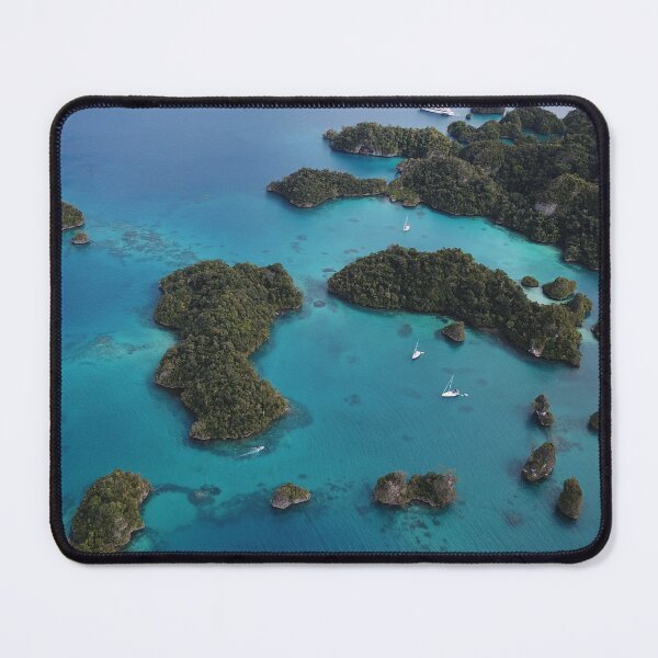 Item preview, Boats anchored among little islets in the Fiji Islands designed and sold by OceanPrintz.