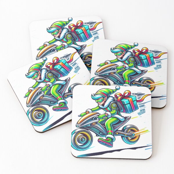 Item preview, Cyber Elf Riding High-Speed Motorcycle with Gift designed and sold by AIARTIST1.