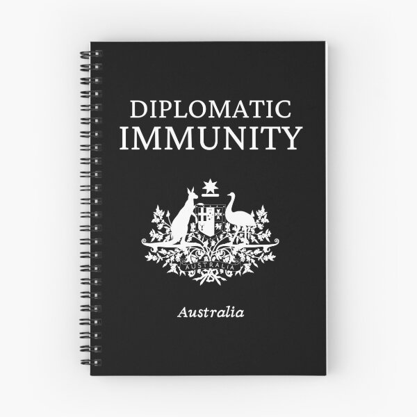 Item preview, Australian Diplomatic Immunity, White designed and sold by UNK-Fatigues.