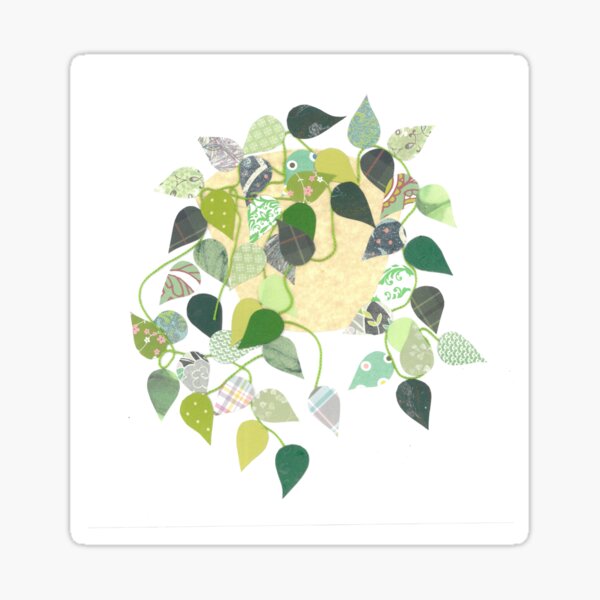 Item preview, Pothos Plant Collage designed and sold by WalnutPlace.