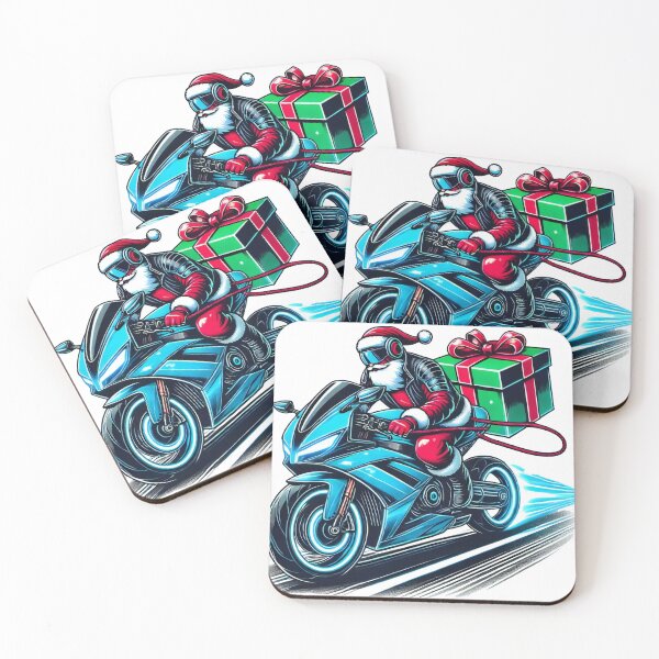 Item preview, High-Speed Santa Motorcycle with Giant Gift designed and sold by AIARTIST1.