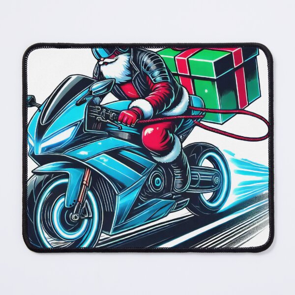 Item preview, High-Speed Santa Motorcycle with Giant Gift designed and sold by AIARTIST1.