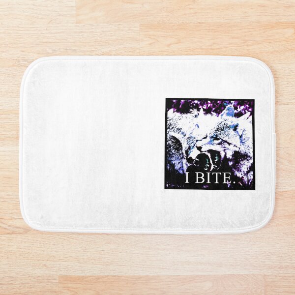 Item preview, i bite. (blue/purple/white/black) designed and sold by ShirewolfWorks.