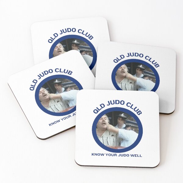 Artikelvorschau, Queensland Judo Club | Weiß & Blau entworfen und verkauft von NTLStickerCo.