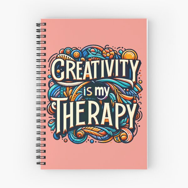 Item preview, creativity is my therapy, typography designed and sold by maxmaj.