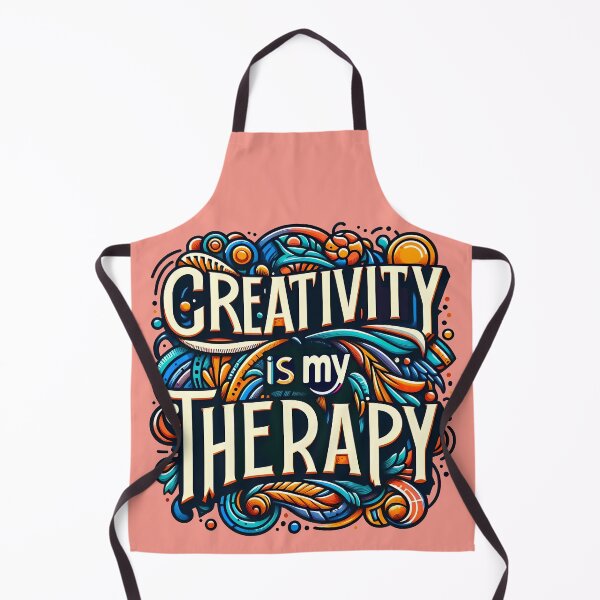 Item preview, creativity is my therapy, typography designed and sold by maxmaj.