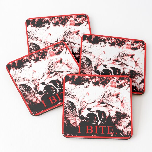 Item preview, i bite. (red/white/black) designed and sold by ShirewolfWorks.