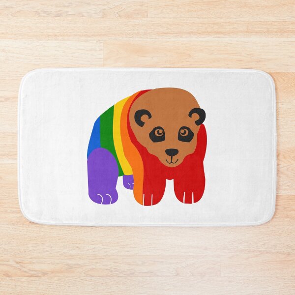 Item preview, Philly Pride Flag Panda designed and sold by HarveyHandcraftsandDesigns.