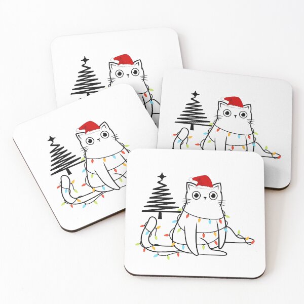 Item preview, Cute Cat at Christmas designed and sold by mysummerland.