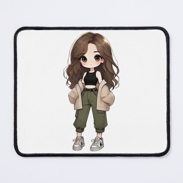 Item preview, Stylish Chibi Girl in Casual Outfit designed and sold by Little Care Studio.