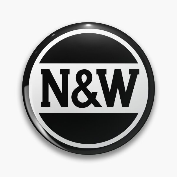 Item preview, Norfolk and Western half moon white designed and sold by new-yawn.