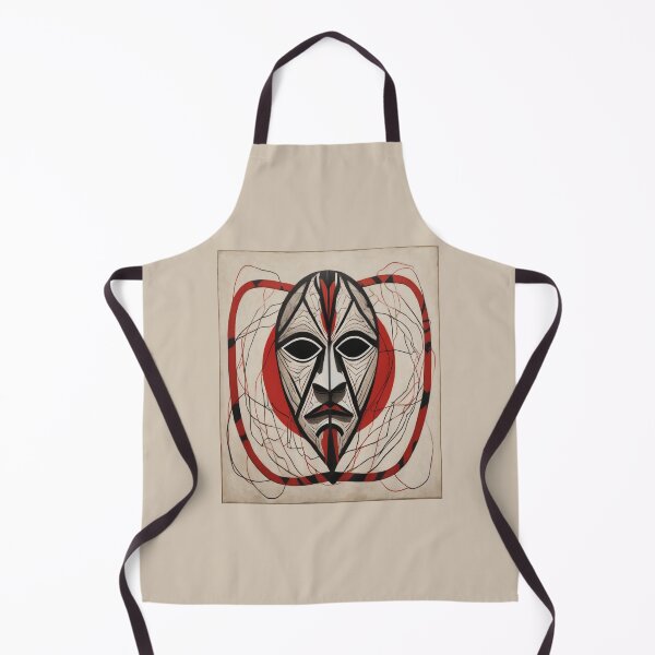 Item preview, "Elegant Enigma: Red and Black Mask of Power" designed and sold by Artisticanvas.