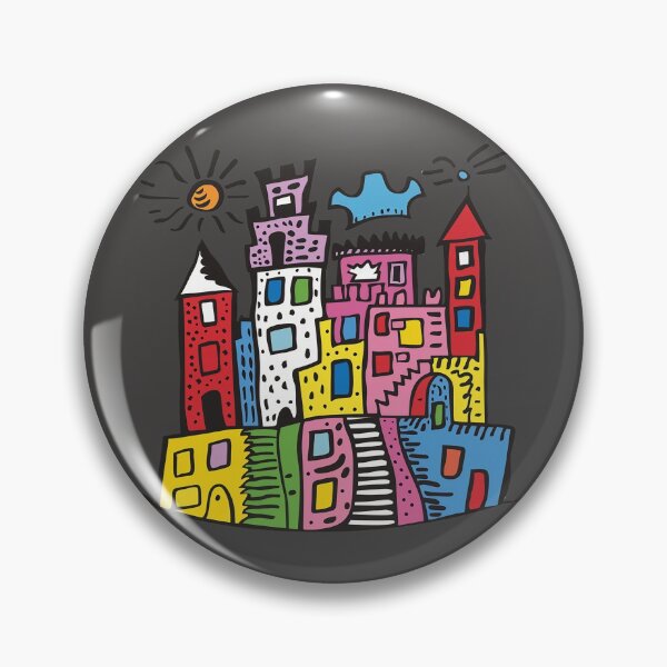 Item preview, Fantasy Abstract Castle Kids Doodle Illustration designed and sold by Sturdust.