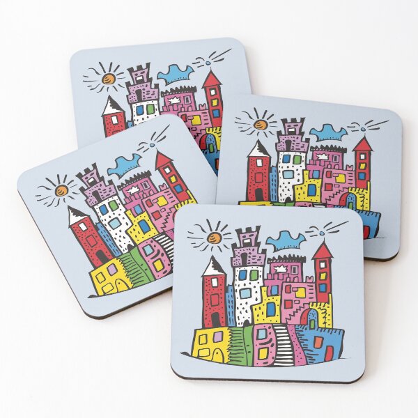 Item preview, Fantasy Abstract Castle Kids Doodle Illustration designed and sold by Sturdust.