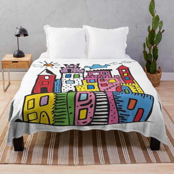 Item preview, Fantasy Abstract Castle Kids Doodle Illustration designed and sold by Sturdust.