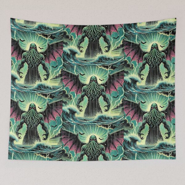 Item preview, The Cthulhu Mythos - Cthulhu Rises from the Depths of Pacific Ocean vol.21 designed and sold by janarspixels.