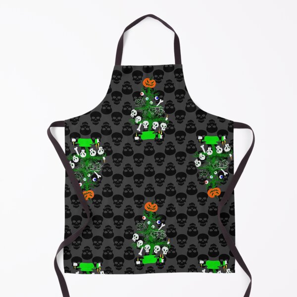 Item preview, halloween nightmare christmas tree skulls designed and sold by Gossip Rag.