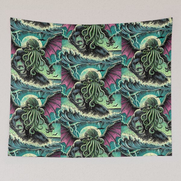 Item preview, The Cthulhu Mythos - Cthulhu Rises from the Depths of Pacific Ocean vol.23 designed and sold by janarspixels.
