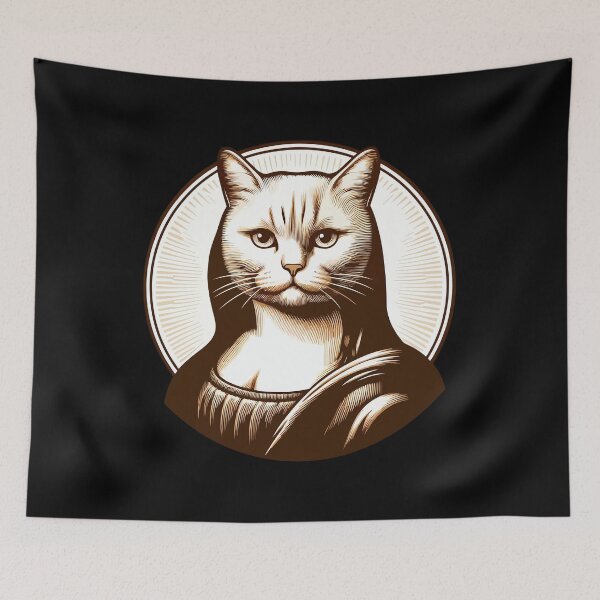 Item preview, Meowna Lisa designed and sold by Ikibrai.