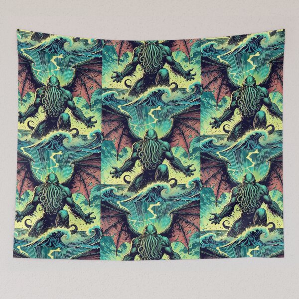 Item preview, The Cthulhu Mythos - Cthulhu Rises from the Depths of Pacific Ocean vol.24 designed and sold by janarspixels.