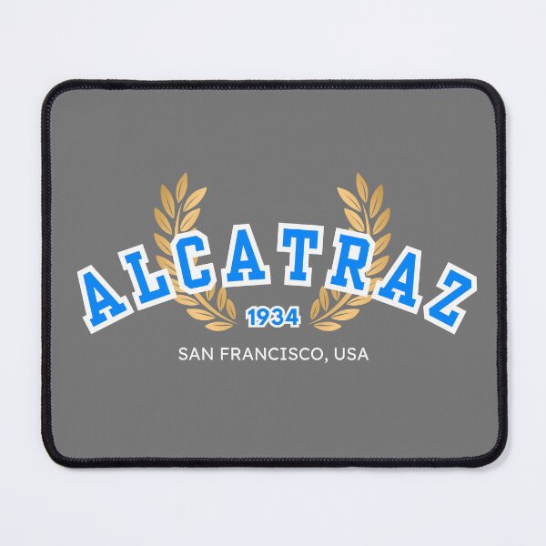 Item preview, Alcatraz Prison “Varsity,” Blue and White designed and sold by UNK-Fatigues.