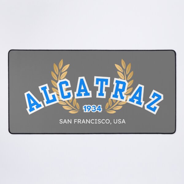 Item preview, Alcatraz Prison “Varsity,” Blue and White designed and sold by UNK-Fatigues.