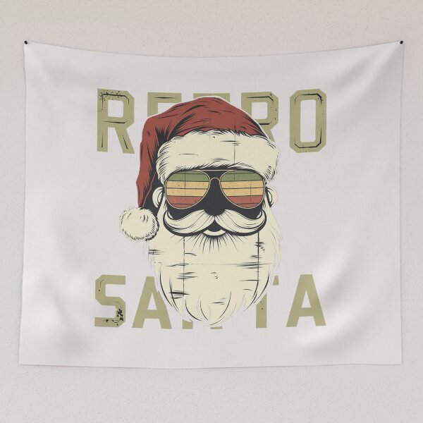 Item preview, Retro Santa Unisex Tee, Vintage Christmas Graphic Shirt, Minimalist Design, 80s Style Holiday Top, Santa with Sunglasses, Festive Shirt designed and sold by benjyjump.