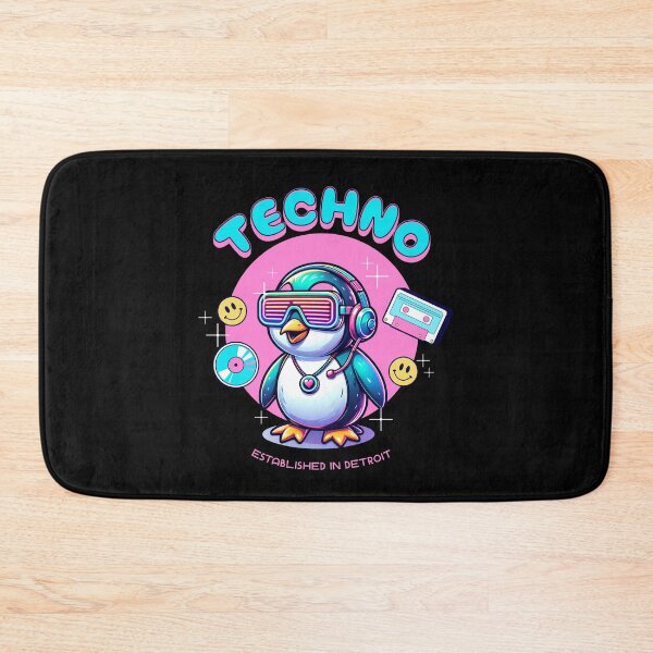 Artikelvorschau, TECHNO - Pinguin Tech (Pink) entworfen und verkauft von Discothreadz.