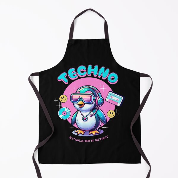 Artikelvorschau, TECHNO - Pinguin Tech (Pink) entworfen und verkauft von Discothreadz.