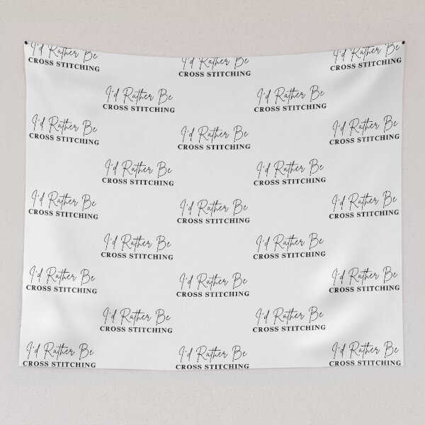 Item preview, I'd Rather Be Cross Stitching - Cross Stitcher Stitching  designed and sold by Wiss2Arts.