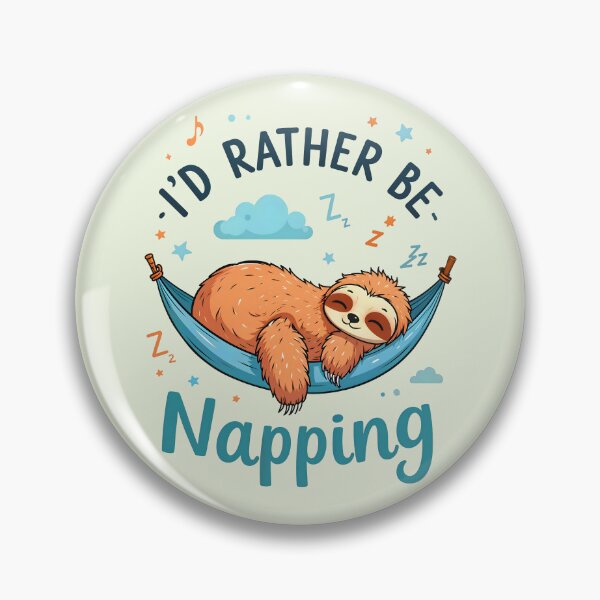 Item preview, I'd Rather Be Napping Cute Sloth Quote designed and sold by TheArtOfPat.