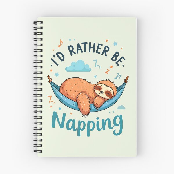 Item preview, I'd Rather Be Napping Cute Sloth Quote designed and sold by TheArtOfPat.
