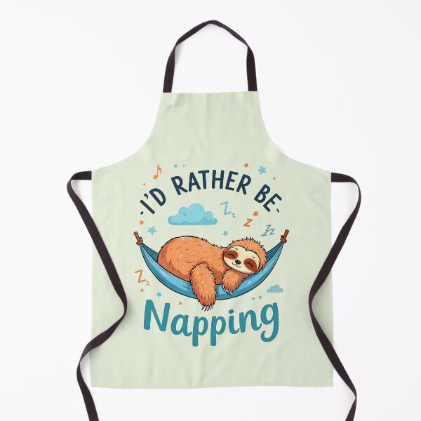 Item preview, I'd Rather Be Napping Cute Sloth Quote designed and sold by TheArtOfPat.