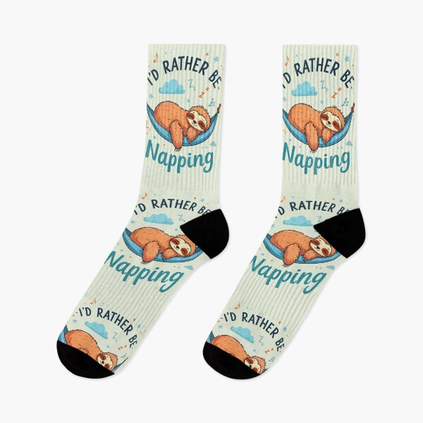 Item preview, I'd Rather Be Napping Cute Sloth Quote designed and sold by TheArtOfPat.