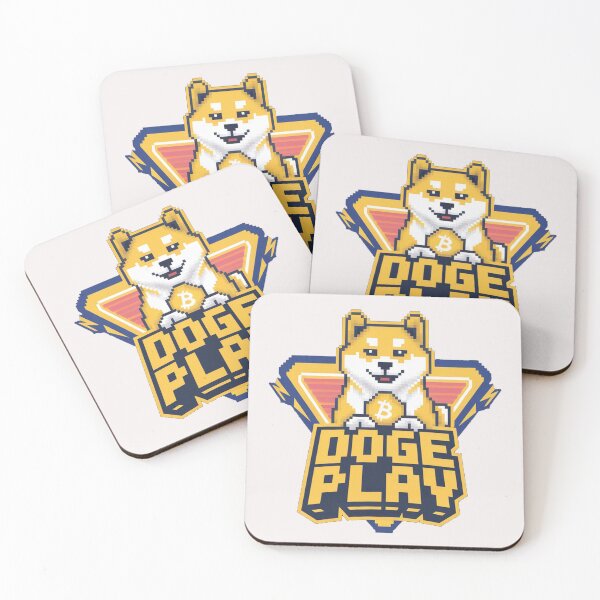Item preview, Retro Doge Play Logo Unisex Tee Shirt, Shiba Inu Cryptocurrency Pixel Art GameFi Arcade Style Nostalgic Gaming Shirt, Dogecoin Pixelated designed and sold by benjyjump.