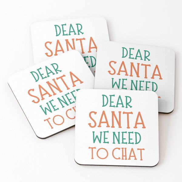 Artikelvorschau, Lieber Weihnachtsmann, wir müssen chatten. Weihnachtshumor. Lustiges unangemessenes Weihnachtsdesign mit dem Titel „Lieber Weihnachtsmann“. Rot und Grün entworfen und verkauft von That Cheeky Tee.