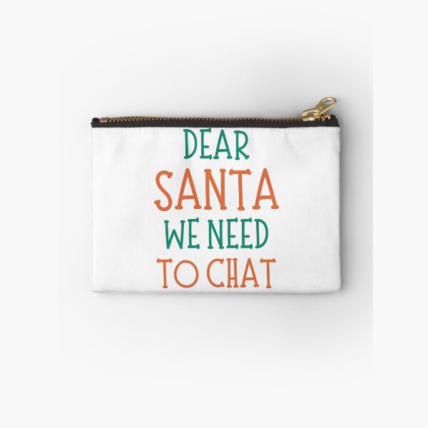 Artikelvorschau, Lieber Weihnachtsmann, wir müssen chatten. Weihnachtshumor. Lustiges unangemessenes Weihnachtsdesign mit dem Titel „Lieber Weihnachtsmann“. Rot und Grün entworfen und verkauft von That Cheeky Tee.