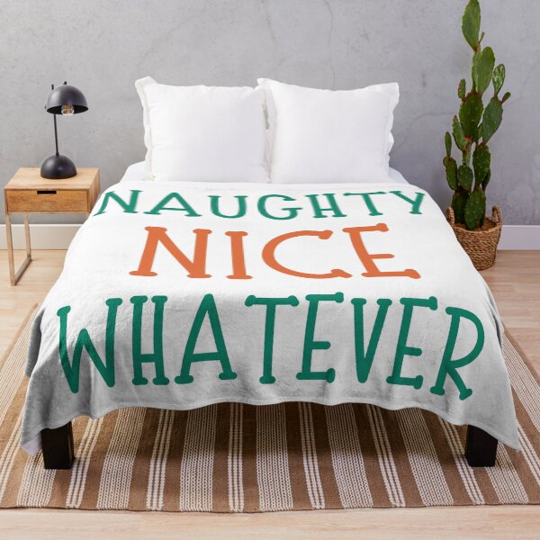 Item preview, Naughty Nice Whatever. Christmas Humor. Funny Inappropriate Christmas Design. Red and Green designed and sold by That Cheeky Tee.