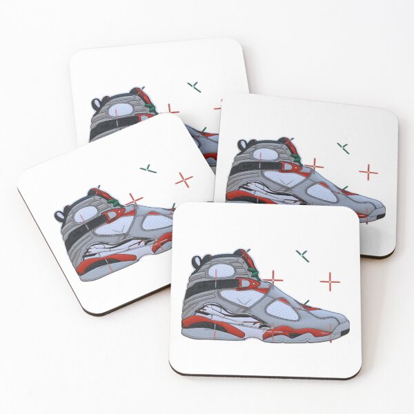 Item preview, "Retro Basketball Sneaker Illustration – Gray & Red High-Top" designed and sold by PRIME4YOU.