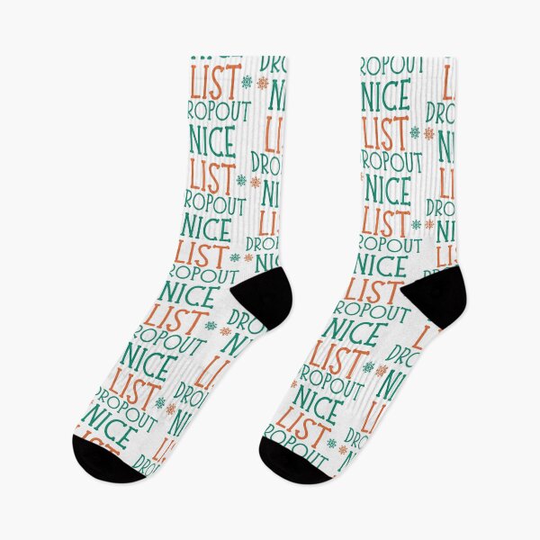 Item preview, Nice List Dropout. Christmas Humor. Funny Inappropriate Christmas Design. Red and Green designed and sold by That Cheeky Tee.