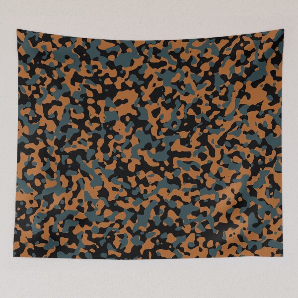 Item preview, Earth Brown Camouflage in Slate Blue and Black designed and sold by ModdiesColors.