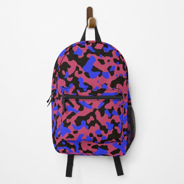 Item preview, Electric Pink and Blue Camouflage with Black designed and sold by ModdiesColors.