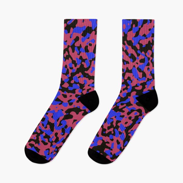 Item preview, Electric Pink and Blue Camouflage with Black designed and sold by ModdiesColors.