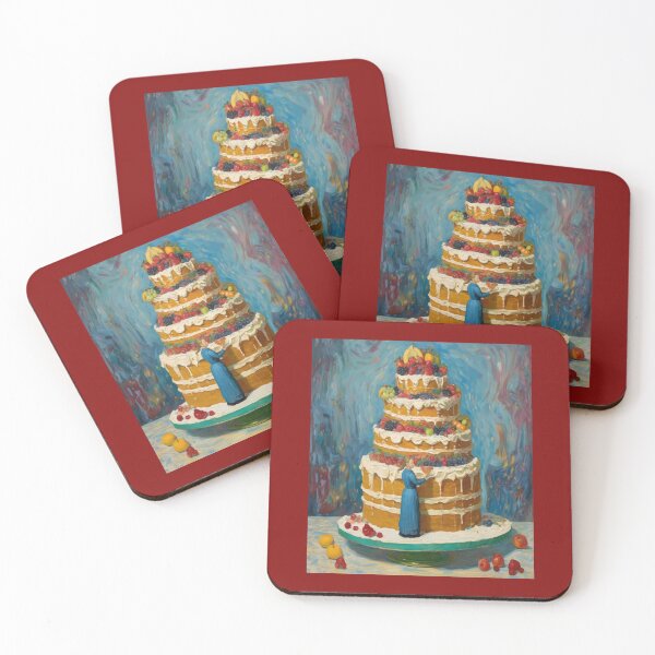 Item preview, "Sumptuous Delight: Cream and Fruit Tower" designed and sold by Artisticanvas.
