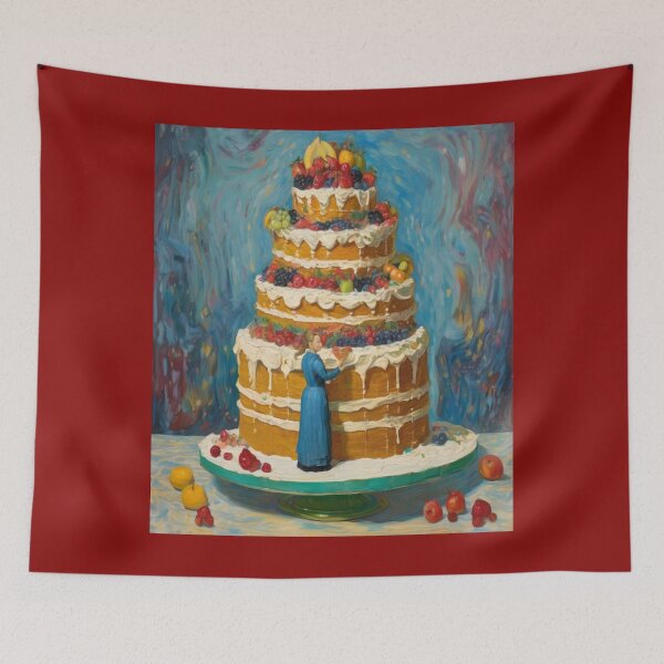 Item preview, "Sumptuous Delight: Cream and Fruit Tower" designed and sold by Artisticanvas.
