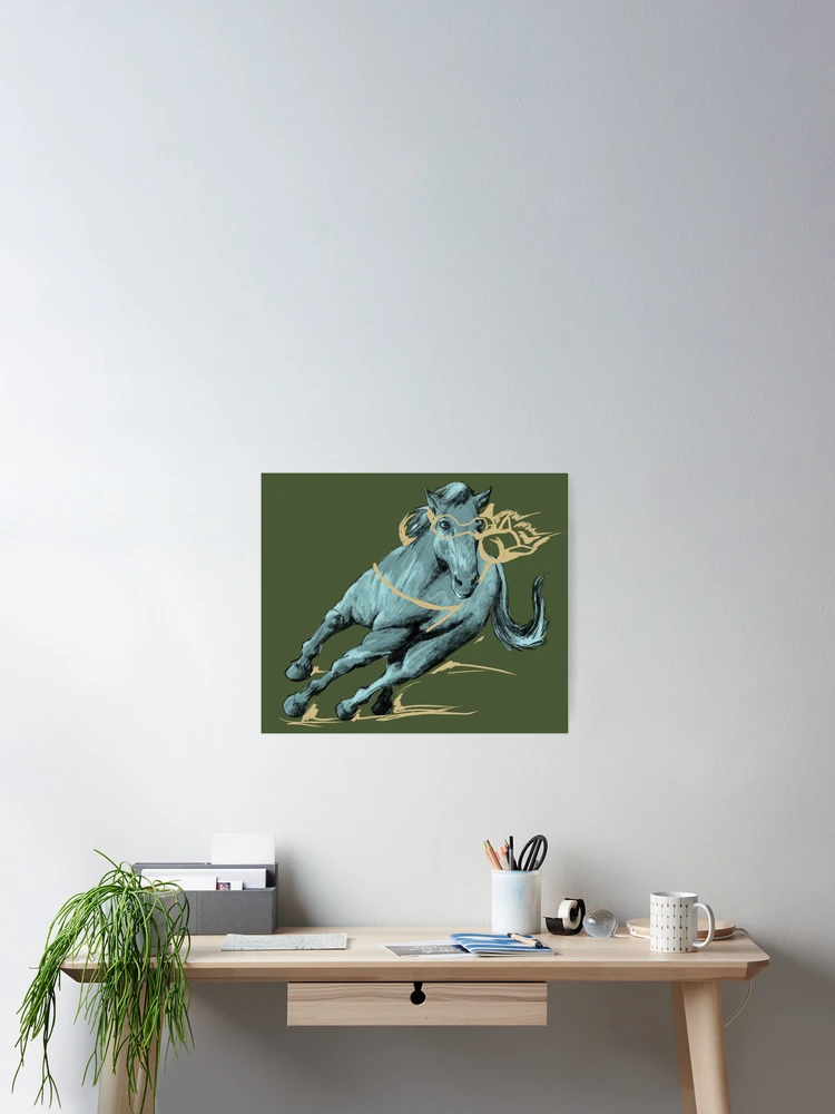 Thumbnail 2 of 3, Poster, Horse with Rockets designed and sold by Ink8oy.